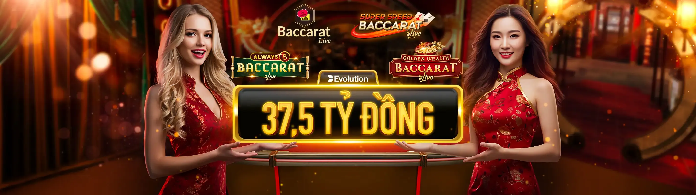 Bàn Baccarat với các lá bài và chip tại app new88
